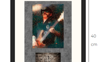 Uusi Lemmy Motörhead taulu kehystetty