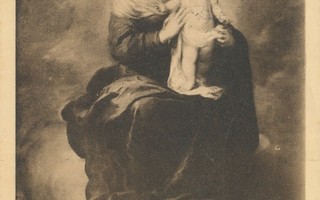 MURILLO - Maria ja Jeesus-lapsi - vanha kortti