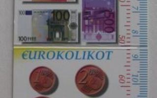 Eurosetelit eurokolikot viivotin