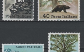 (S2080) ITALY, 1967 (National Parks). Mi ## 1226-1229. MNH**