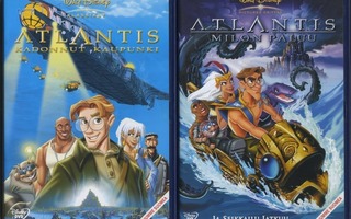 Disney’n ATLANTIS ja MILON PALUU – 2 x Suomi-DVD 2001 / 2002