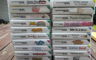 Nintendo DS pelit uusia muoveissaan.  3+ tai sallittu. ALE!