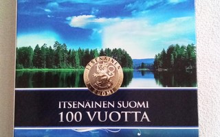 Itsenäinen Suomi 100 vuotta mitalit 2 kpl.toinen kullattu