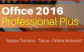 Office 2016 Professional Plus Aito Lisenssi