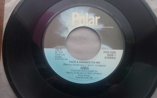 ABBA - TAKE A CHANCE ON ME 7" Single ( Hyvä kunto )