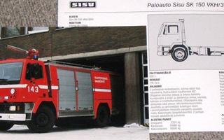 1982 Sisu SK 150 paloauto esite - kuorma-auto