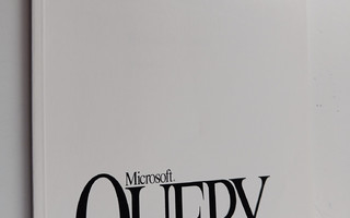 Microsoft(r) Query, versio 1.0 : käyttöopas