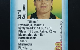 1992-93 Jyväshyvä #102 Sami Kapanen Kalpa