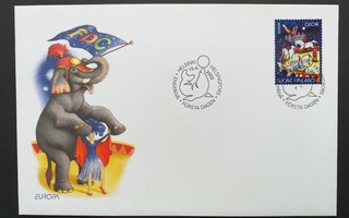 FDC 2002 Eurooppa-merkki Sirkus, LaPe 1613