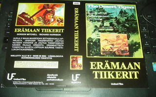 Vhs kansipaperi Fix -  ERÄMAAN TIIKERIT - The Desert Tigers