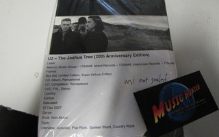 U2-JOSHUA TREE 20TH ANN. EDITION 2CD+DVD BOX SET UUSI+