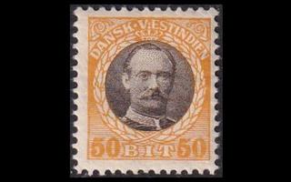 Tanskan Länsi-Intia 48 * Frederik VIII 50 bit (1907)