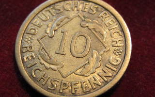 10 reichspfenning 1925A Saksa-Germany.