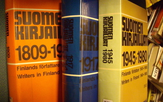 Suomen kirjailijat 1809-1980 ( 3 kirjaa ! ! ! )