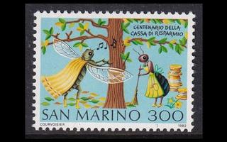 San Marino 1247 ** Säästöpankki 100v (1982)