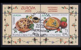 Jugoslavia 3271-2BL61 o Europa gastronomia (2005)