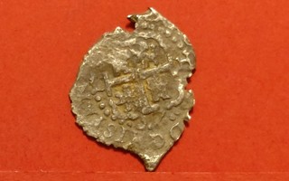 Tuntematon vanha hopearaha, Paino  2,08 g. (KD33)