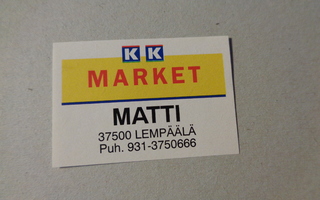 TT-etiketti K Market Matti, Lempäälä