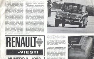 Renault-Viesti, 1968