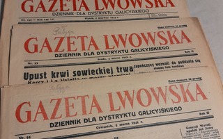3 kpl gazeta lwowska