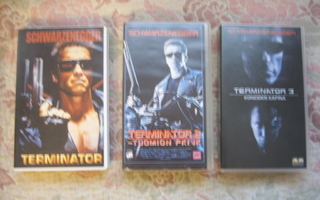 Terminator 1,2,3 VHS