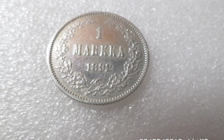 1  mk 1892 hopeaa    kl  7-8    siistikuntoinen.