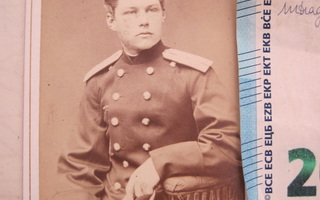 CDV Valokuva Venäjä Puola Suomalainen Upseeri Miekka 1870-l