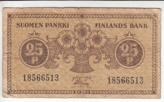 25 penniä 1918  jär-mul  KL 3 - 4