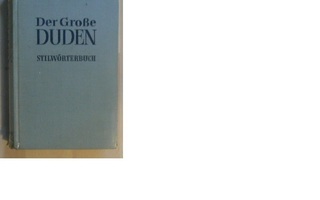 Der grosse Duden - Stilwörterbuch  1956