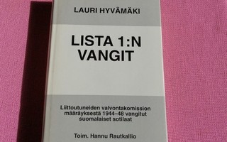 Hyvämäki Lauri: Lista 1:n vangit