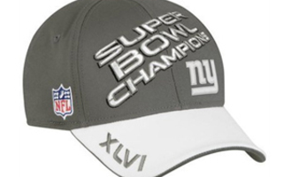 NFL lippis New York Giants 2012 Super Bowl Champion UUSI!