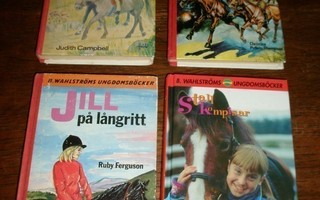 PONNY / HÄST 4 böcker Wahlströms yhteishinta
