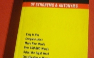 Rogets's Thesaurus of Synonyms & Antonyms
