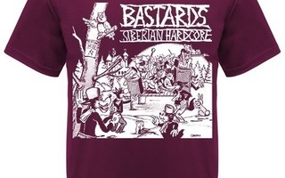 Bastards – Siberian Hardcore T-paita S + LP + rintanappi