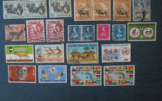 Kenia/Uganda/Tansania postimerkkilajitelma