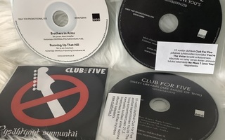 4 X CLUB FOR FIVE CDS (BROTHERS IN ARMS,NO MORE I LOVE ...