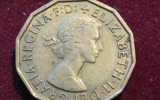 3 pence 1964.Iso-Britannia-Great Britain