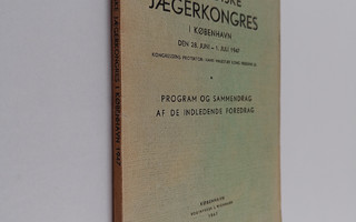 7. Nordiske Jaeger Kongres i Kobenhavn