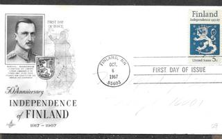 USA - Mannerheim FDC 1967