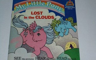 My Little Pony kirja "Lost in the Clouds" + vinyylilevy! G1