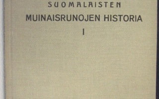 Väinö Salminen: Suomalaisten muinaisrunojen historia I.