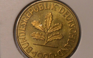 Saksa. 10 pfennig 1990J.