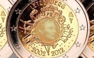 UNC 2€ Euro 10 Vuotta, Luxemburg