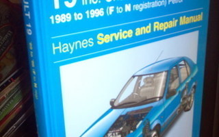 RENAULT 19 inc. Chamade 1989-96 Service & Repair Manual