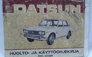 Datsun 510 -sarjat huolto- ja käyttöohjekirja v.1969
