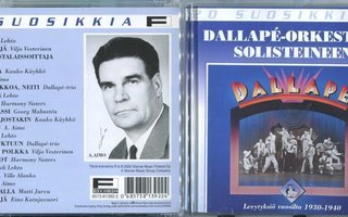 DALLAPE . CD-LEVY 20 SUOSIKKIS - SOLISTEINEEN