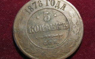5 kopeekkaa 1876. Venäjä-Russia