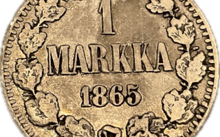 1 Markka 1865 Hopeaa (868)