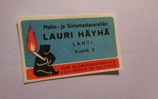 TT-etiketti Lauri Häyhä, Lahti