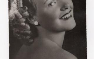 VANHA Postikortti - Britta Wikström - Miss Eurooppa 1937